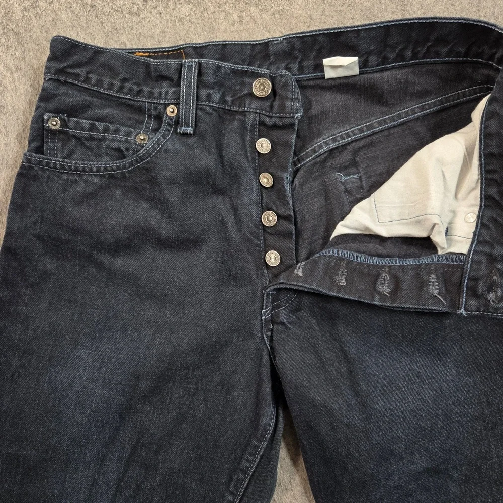 Vintage Levis 501 Original Fit Jeans Mens 31x33 (tag 32x34) Blue Button Fly